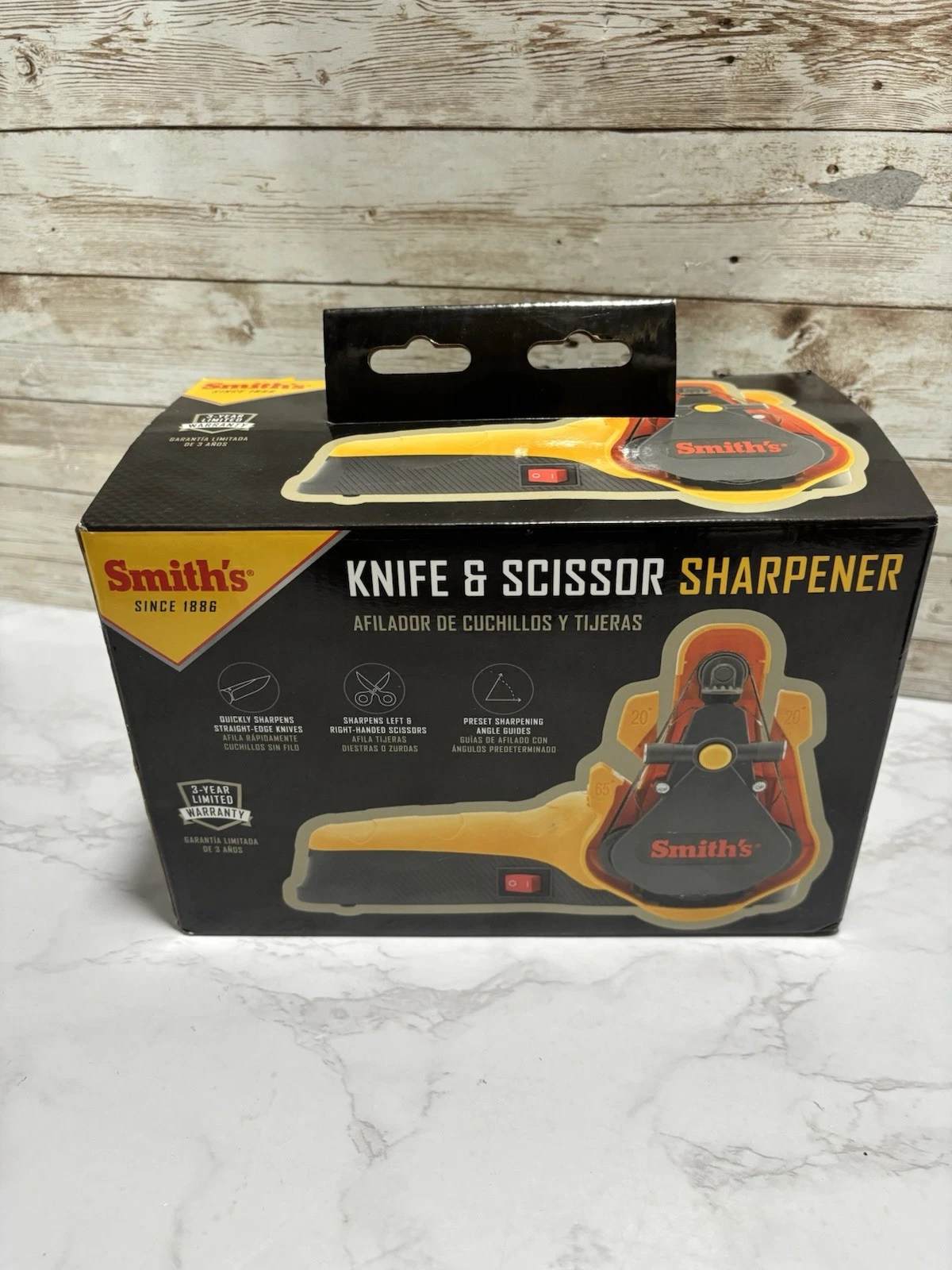 Smiths Knife & Scissor Sharpener, Replaceable Belt Sharpener, GREAT SHAPE