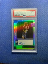 2022 Panini Donruss Signature Series Bennedict Mathurin #SSBMT Rookie Auto Psa 8