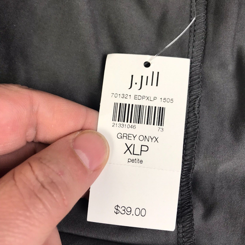 J Jill Capri Leggings Womens XL Petite Gray Pull On Stretch Comfort Pants NEW - Picture 2 of 11