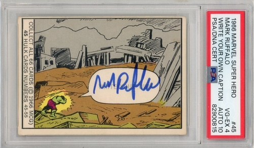 HULK 1966 Marvel #45 1st Appearance Rookie Signed By MARK RUFFALO PSA 4 Auto 10