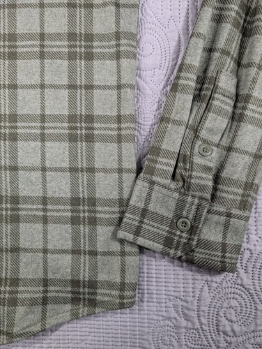 32 Degrees Heat Mens Shirt Sz XXL Green Plaid Flannel Long Sleeved Casual Winter - Picture 3 of 8