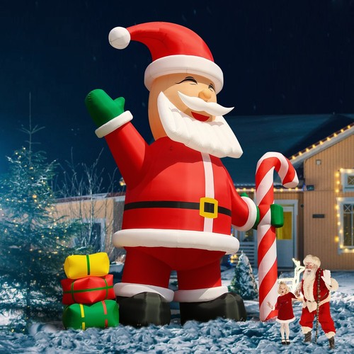 6M Giant Premium Christmas Inflatable Santa Claus with Blower For Xmas Decor - Picture 3 of 9