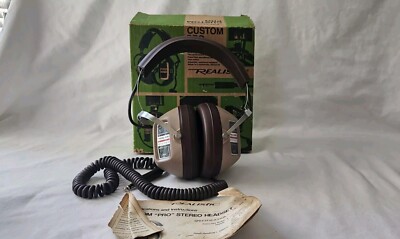 Rare Vintage Koss Realistic Custom Pro Stereo Headphones-In Original Box-Tested