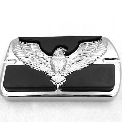 HTTMT- Eagle Chrome Brake Pedal Large Pad For Harley Touring Softail Fat Boy