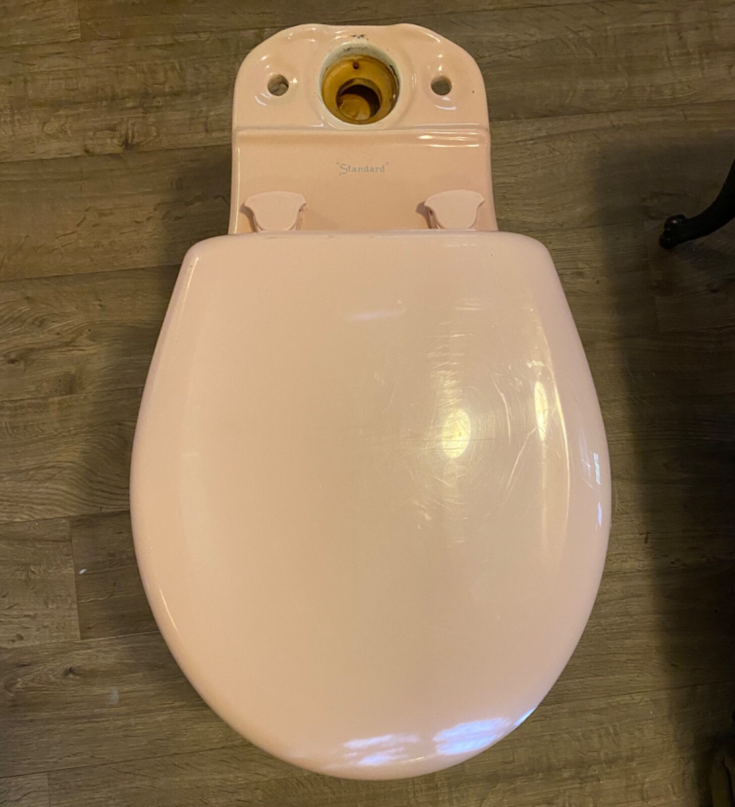 RARE 1958 American Standard PINK Toilet, Sink & Tile Set Mid Century