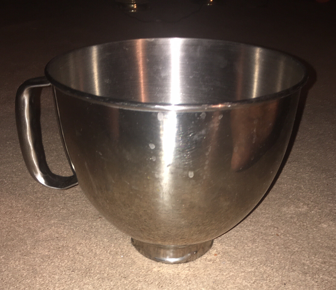 KitchenAid KSM150 Stainless Steel Mixer Mixing Bowl with Handle 5 Qt eBay