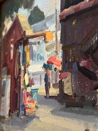 Amazing Ken DeWaard Oil Painting Plein Air St Michaels MD Street Scene 2009 !! - Picture 8 of 14