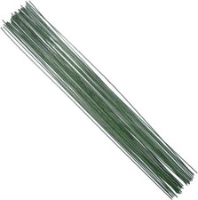 DECORA 18 Gauge Dark Green Floral Paper Wrapped Wire 16 inch,50/Package