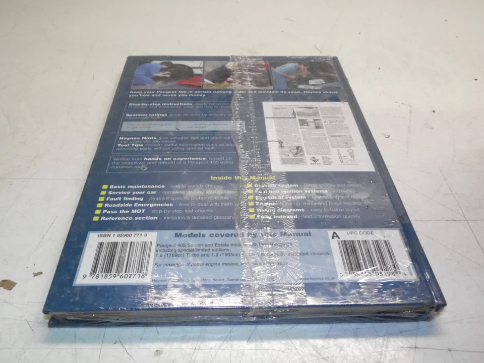 NEW Peugeot 405 Diesel Service and Repair Manual: 1988-1997 Reg E to P (Haynes) - Image 2 of 2