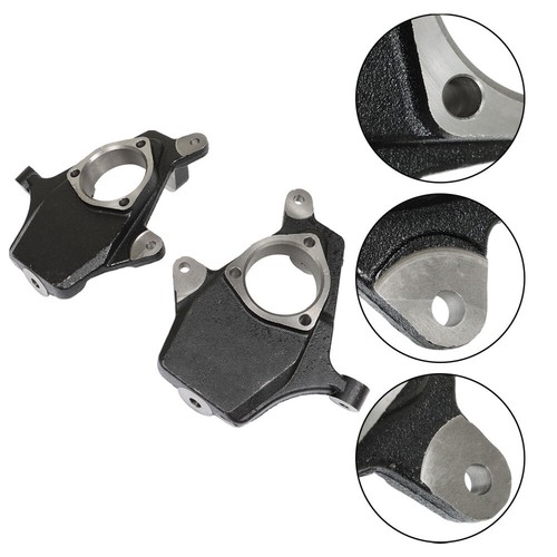 2" Drop Lowering Spindles For Chevrolet Silverado GMC Sierra 2WD 4WD AWD 2007-16 - Picture 12 of 14