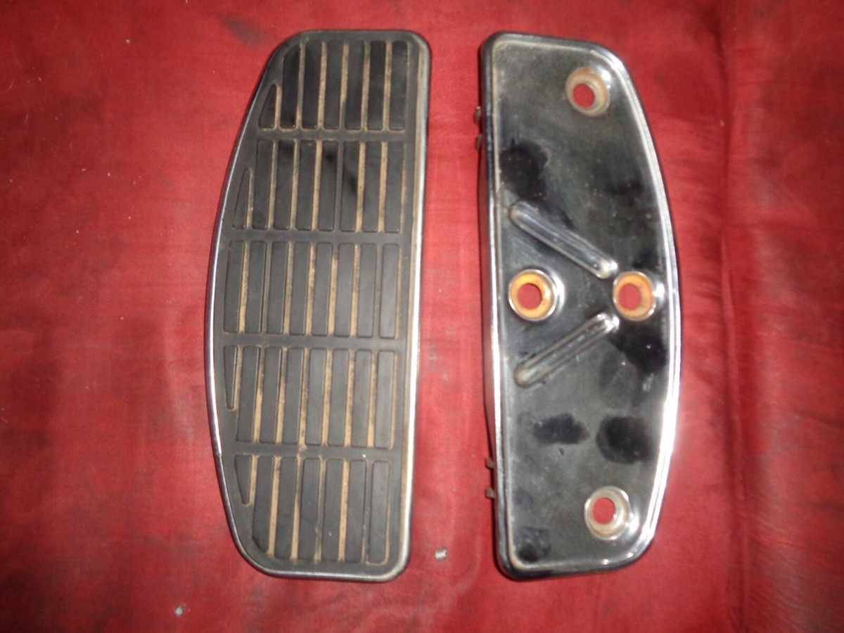 Harley 1988 Flhs chrome rider floor boards w/ mounting bolts