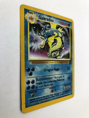 Gyarados Holo Rare, Base Set 2 Unlimited, 6/102, Vintage WOTC