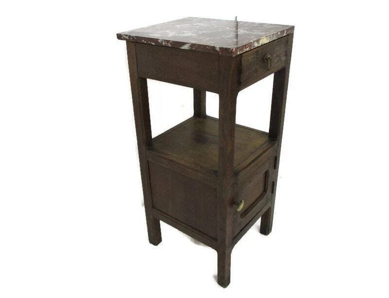 Brown marble top end tables deals