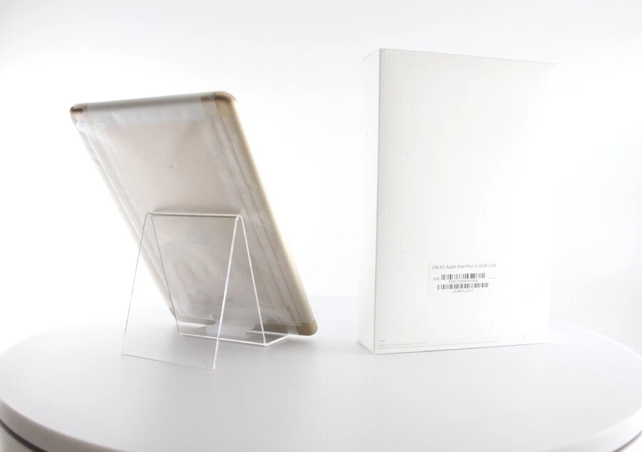 Boxed Apple iPad Mini 4 16GB Wi-Fi+Cellular V. 9.3.2 Unlocked Gold (3A347LL/A) - Image 3 of 3