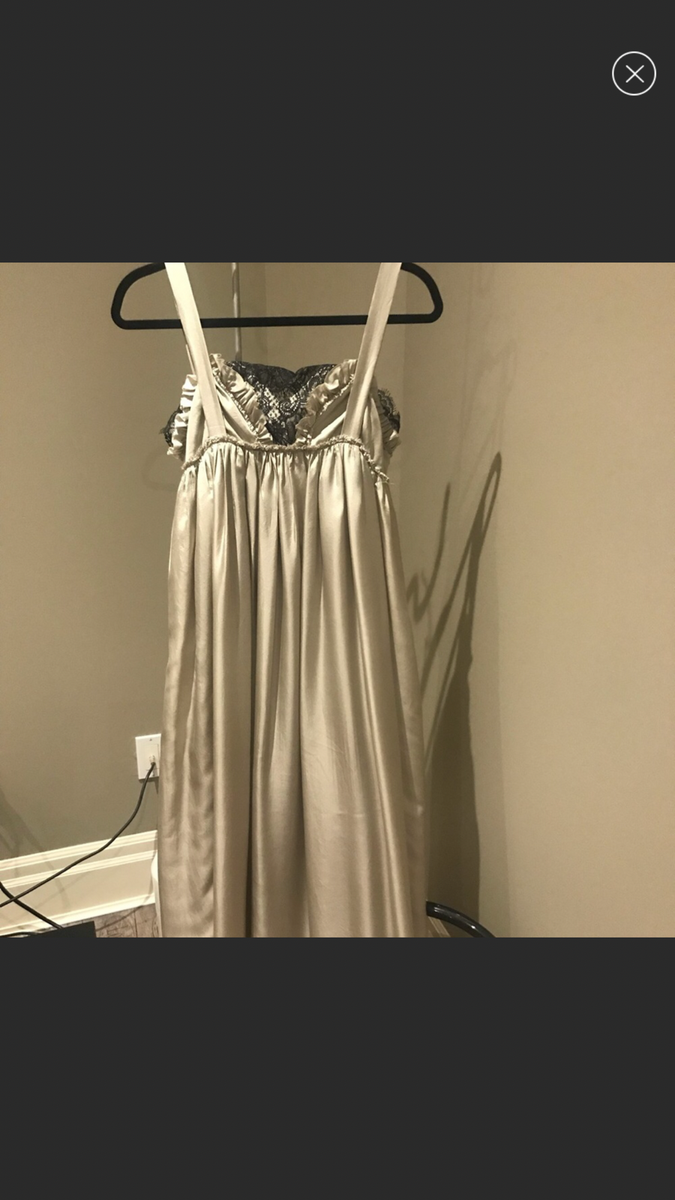 vera wang silk maxi dress Silk maxi dress