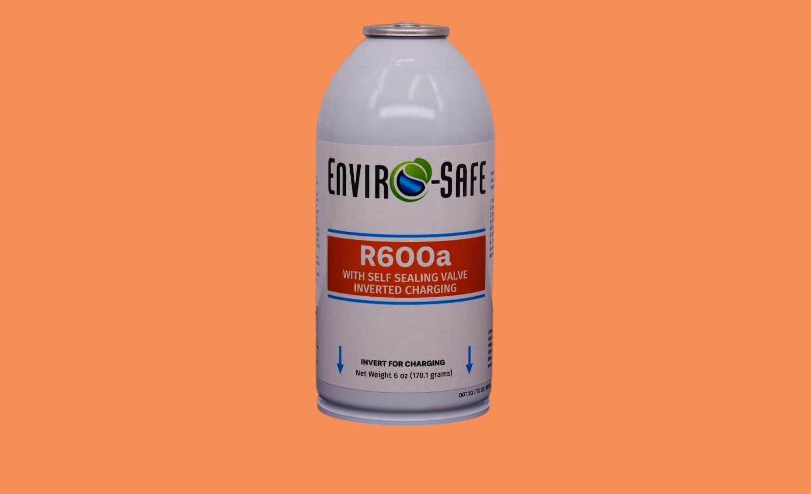 Enviro-Safe R600a Refrigerant w/ Self-Sealing Cap | 1 Can