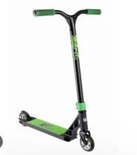 New Grit Fluxx Freestyle Pro Scooter Satin Black Green NIB