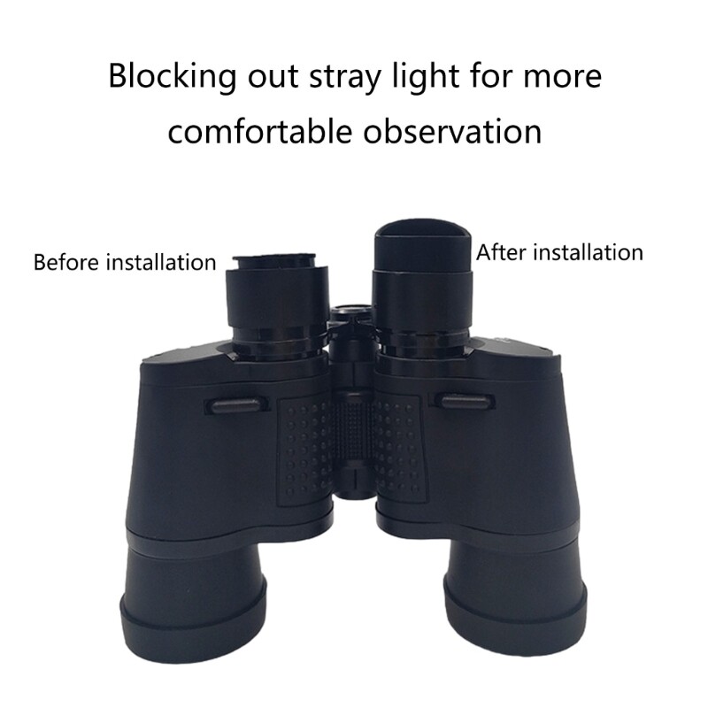 Soft Rubber Eyepiece Eye Shield Guards 28mm-37mm - Protective Covers For Binoculars, Microscopes, Telescopes