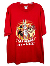 Looney Tunes Vintage 90s 1995 Las Vegas Red Short Sleeve T-Shirt XL