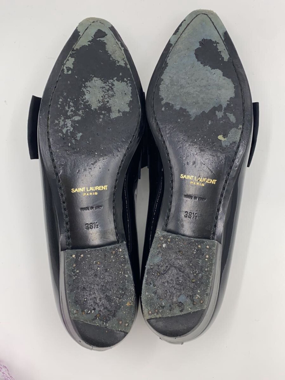 Ballerine da donna Saint Laurent taglia 38 in pelle verniciata colore nero