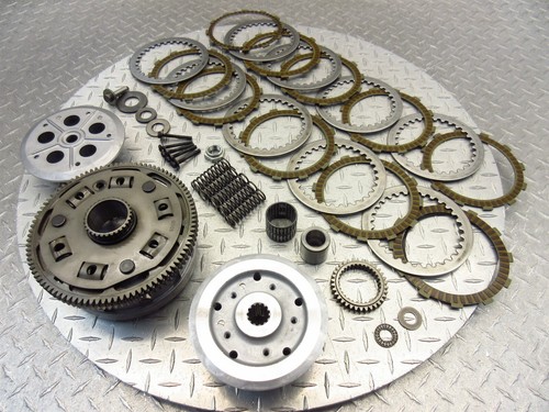 2006 06-07 Kawasaki ZX1400 ZX14R ZX14 OEM Clutch Basket Primary Plates Lot - Picture 8 of 12