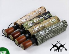 Tactical Folding Nylon Waterproof Rainproof Sunshade Umbrella Night Camouflage