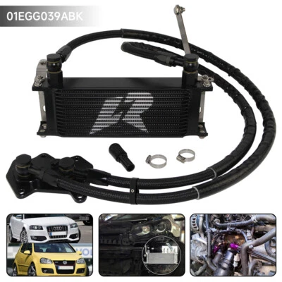 14 Row Oil Cooler Kit For EA113 VW Golf R GTI MK5 MK6 03-08 & AUDI A3/S3 06-08 - Image 1 of 4