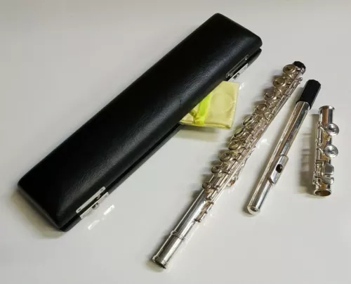 chase flute in c - silver plated - hard case - e key - full student outfit - 05 image 3