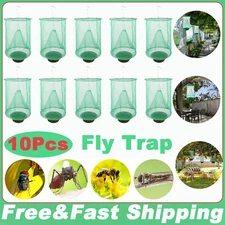10PCS The Outdoor Hanging Fly Trap Net Reusable Fly Trap Cage Perfect For Horses