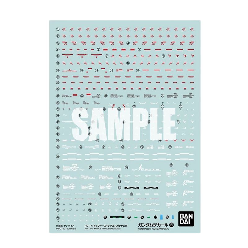Gundam Force Impulse Decals #130