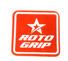 New Roto Grip Shirt Patch  White Letters with Red Background 