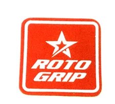 New Roto Grip Shirt Patch  (White Letters with Red Background)