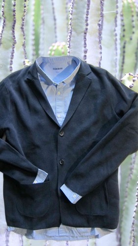 Esprit Hombre Chaqueta de Tejer Blazer L, XL Azul Oscuro Algodón, Elegante, Blazer de Tejer - Imagen 4 de 13
