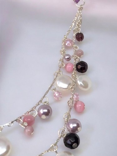 New 2007 Avon Amethyst Colour Collection Frontal Necklace. B142 - Picture 3 of 4
