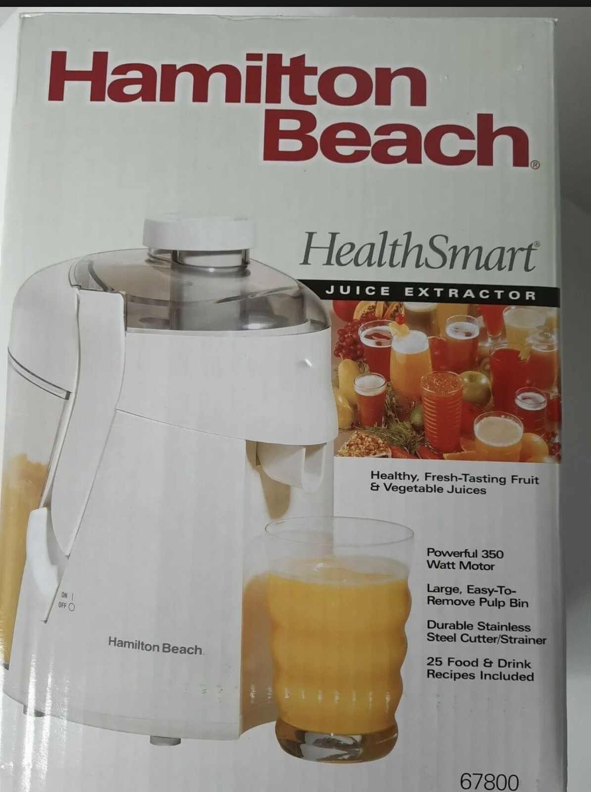 HAMILTON BEACH HEALTH SMART JUICER #67800 NEW IN BOX FREE SHIPPING