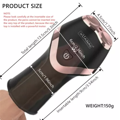 Automatic Handsfree Male Masturbator Cup Stroker Pocket-Pussy Sex Toys Men Adult - Bild 14 von 37