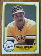 WILLIE STARGELL, 1981 FLEER #363, PIRATES