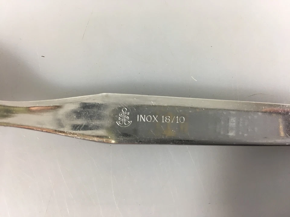 Лот из 5 вилок для ужина или салата из нержавеющей стали INOX 18/10 S Anchor 7 1/2 дюйма - Изображение 4 из 4