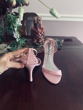 NEW Elegant Women  s White Rose Hill Straps Summer Party Shoes Pink size 6,5-7