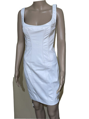 House of London white Vegan leather dress xs orinally $179 | eBay House of London white Vegan leather dress xs orinally $179 | eBay