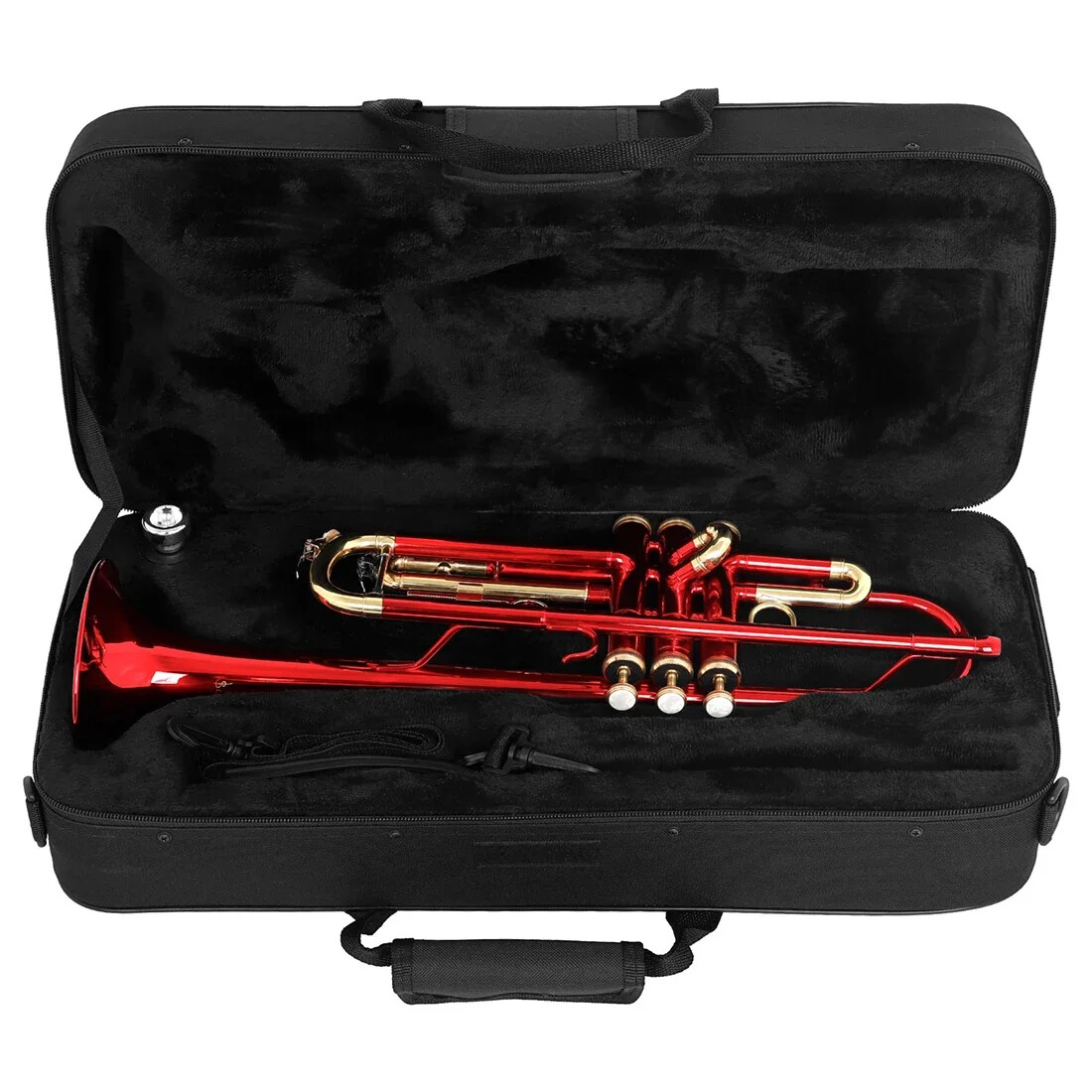 SLADE B Flat Brass Body Trompete, Brass red Trumpet with