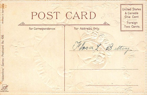 To My Valentine Loving Greetings Hearts No 406 Postcard - Picture 2 of 2
