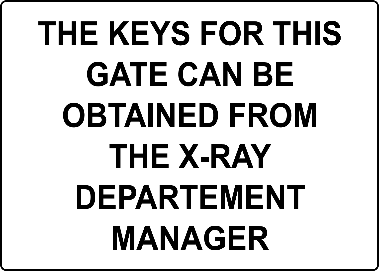 THE KEYS GATE CAN BE OBTAINED XRAY Laminated Vinyl Decal Sticker Label eBay