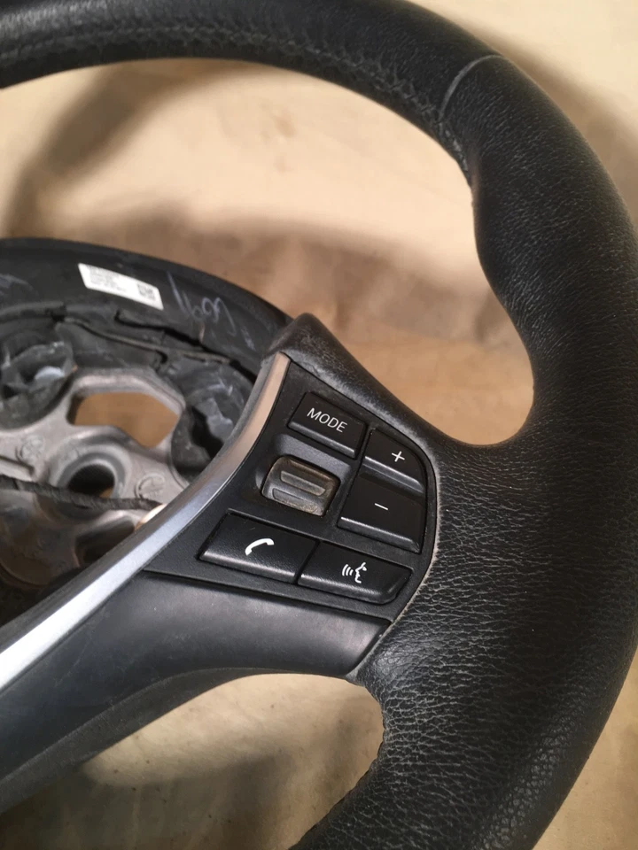 Volante 2012-2018 BMW 320I 328I 330I F30 lado do motorista couro preto fabricante de equipamento original #J - Imagem 4 de 4