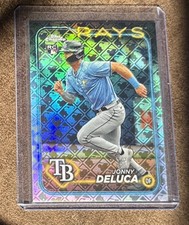 2024 Topps Chrome Logofractor Edition #163 Jonny Deluca Tampa Bay Rays