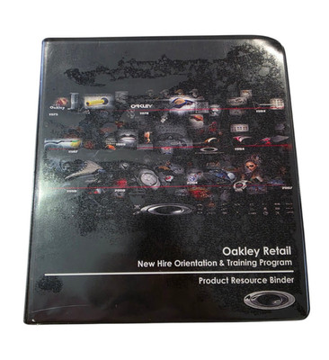 Rare Oakley Product Resource Binder Retail New Hire Training Vintage