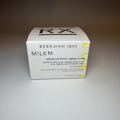 Beekman 1802 Milk RX Advanced Better Aging Face Cream Goat Milk Protein 0.5 OZ