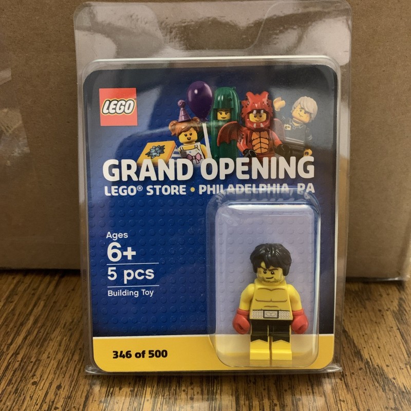 RARE (Serialized) Rocky Balboa LEGO Minifigure - Philly Grand Opening Exclusive