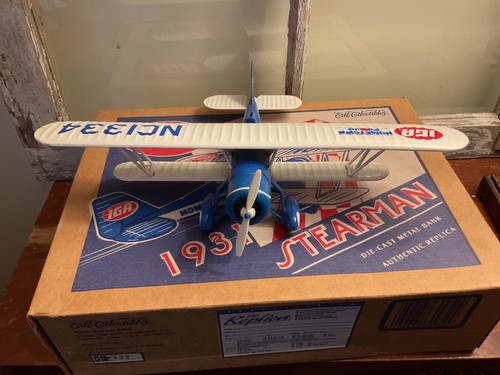 1996 Ertl 1931 Stearman Bank - IGA Hometown Proud #F952 - Picture 5 of 9