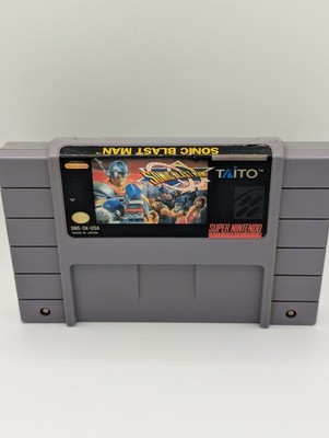 Sonic Blast Man - Super Nintendo SNES, Authentic OEM Cartridge Next Day Shipping